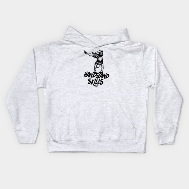 Handstand  skills - Streetstrength Kids Hoodie by Speevector